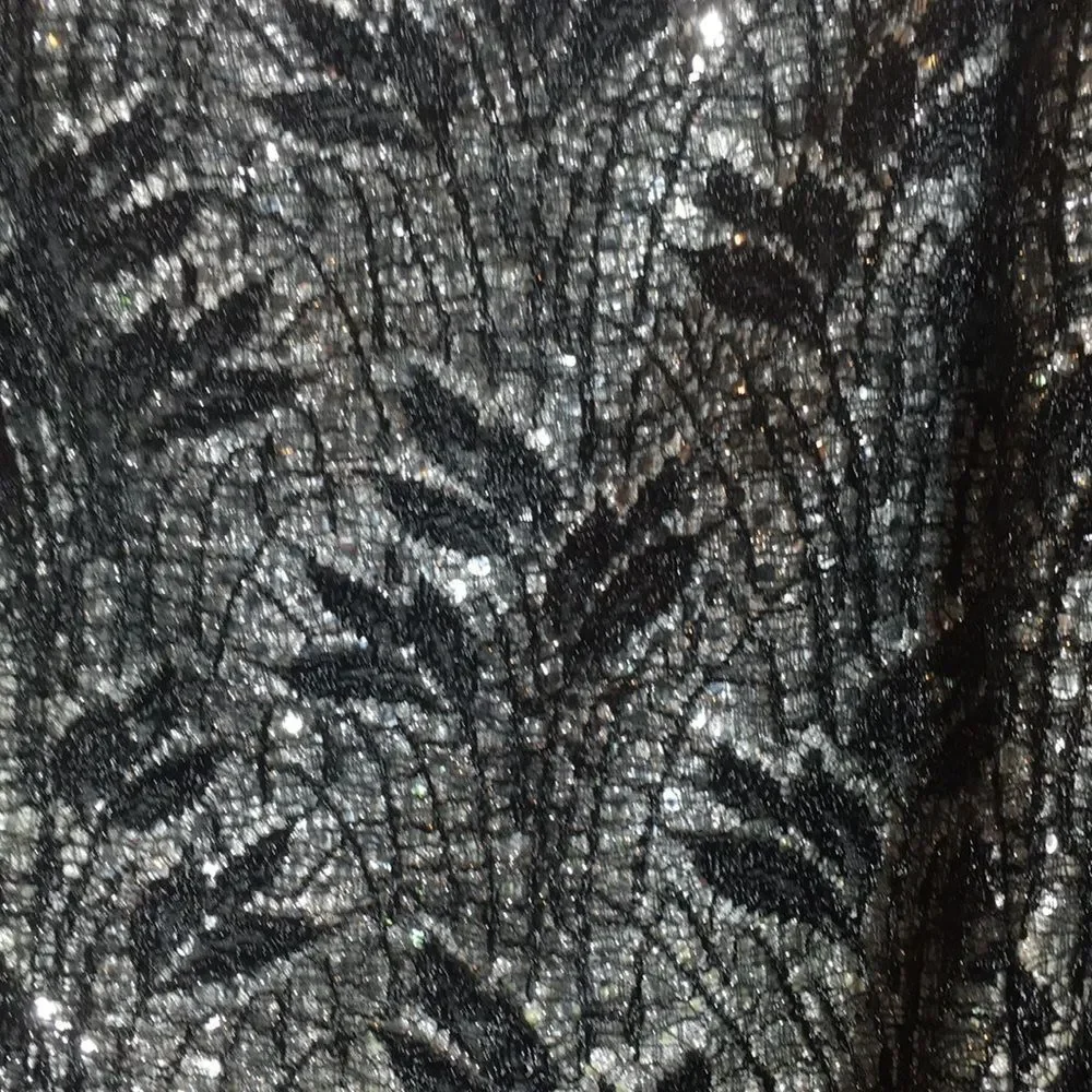 Bari Jay lace and sequin evening gown. - Picture 4 of 6